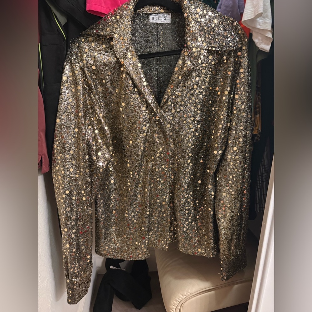 Gold Sequin Sparkle Costume type Top⚜️